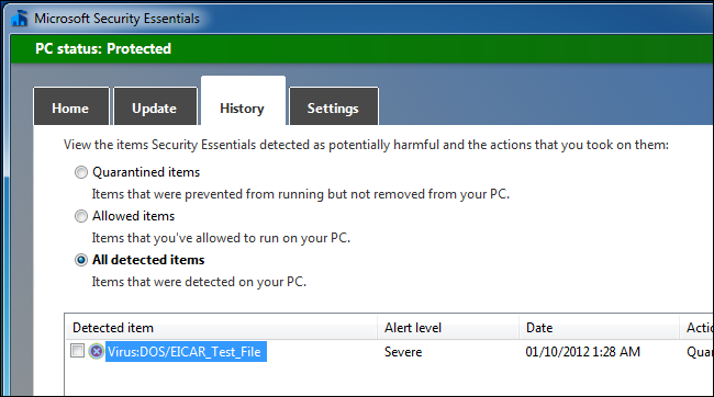 Microsoft Security Essentials Pic.4