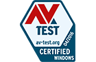 AV Test certified Windows award - March 2016