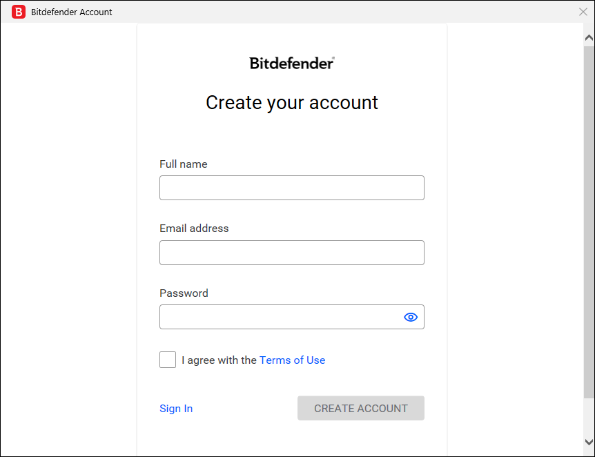 Bitdefender Account