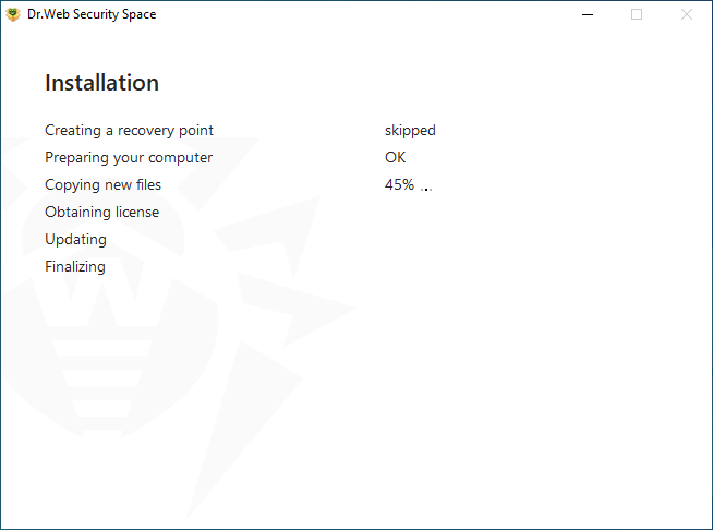 Dr.Web Installation