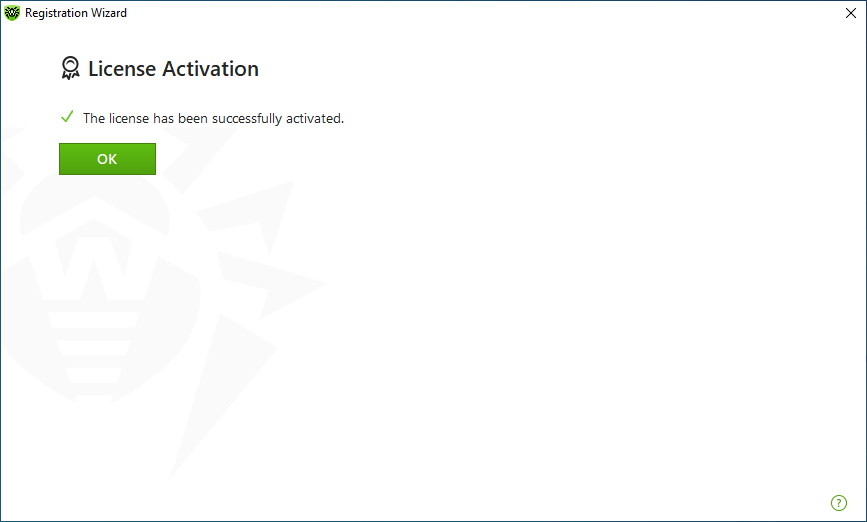 Dr.Web License Activation