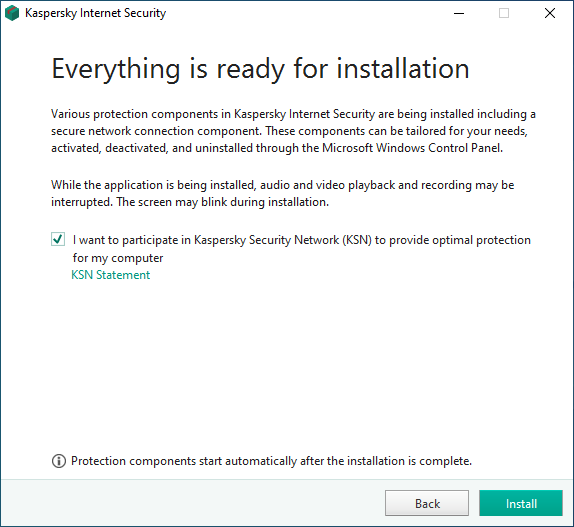 Kaspersky Install