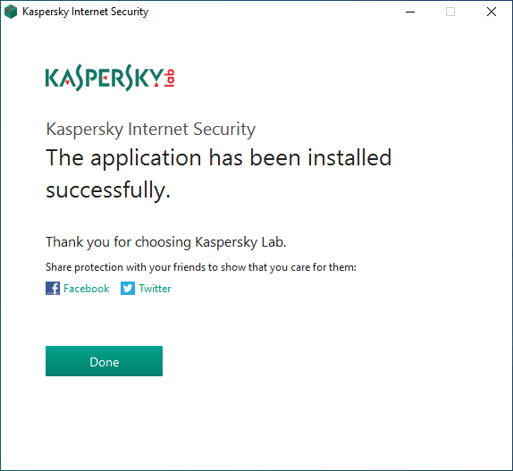 Kaspersky Done